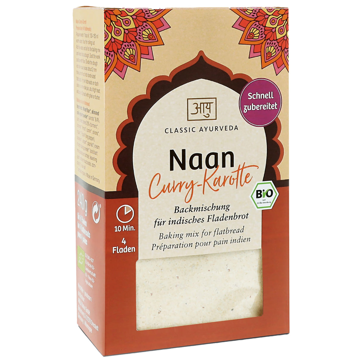 Organic Naan Curry Carrot, 240 g