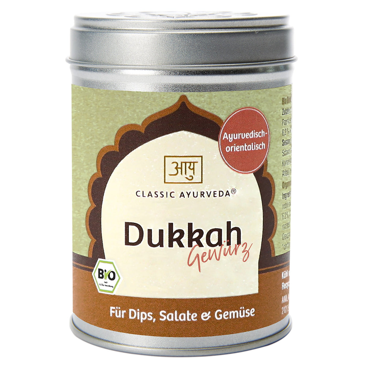 Organic Dukkah spice preparation, 120 g