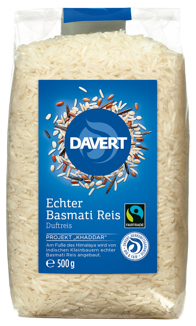 Bio Echter Basmati Reis, weiß 500 g - AYURDEVA