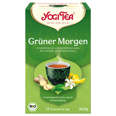 Bio Grüner Morgen Teemischung, 30,6 g - YOGISHOP