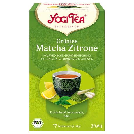 Bio Grüntee Matcha Zitrone Teemischung, 30,6 g - AYURDEVA