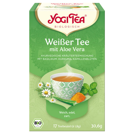 Bio Weißer Tee mit Aloe Vera, 30,6 g - YOGISHOP