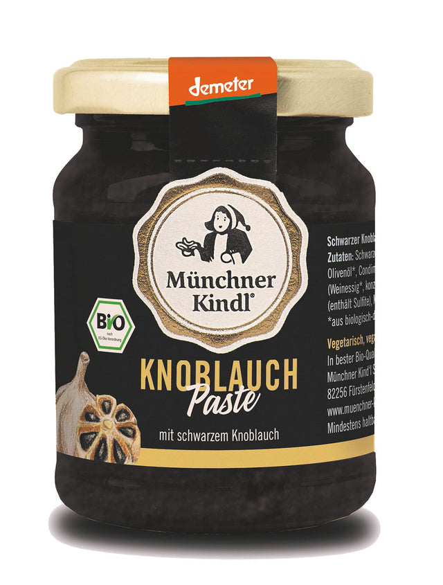 Bio Schwarze Knoblauch Paste, demeter, 125 ml - AYURDEVA