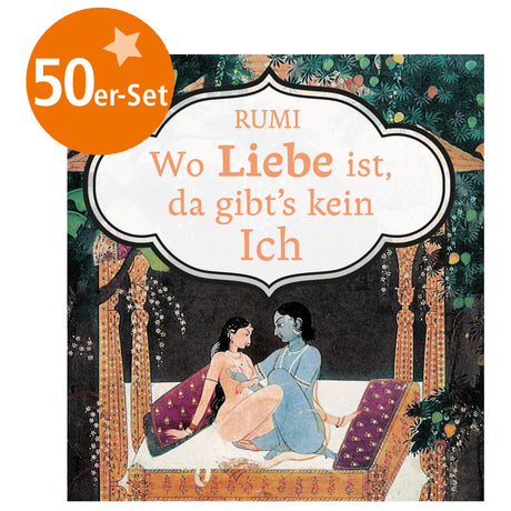 50er-Set Mini-Heft - "Wo Liebe ist, da gibts kein Ich" von Rumi - YOGISHOP