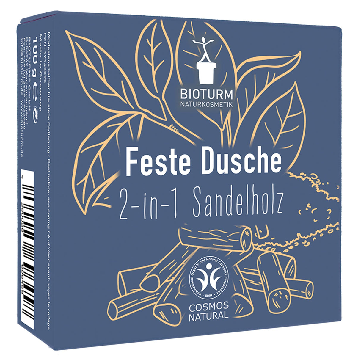 Feste Dusche Sandelholz 2-in-1, 100 g - YOGISHOP