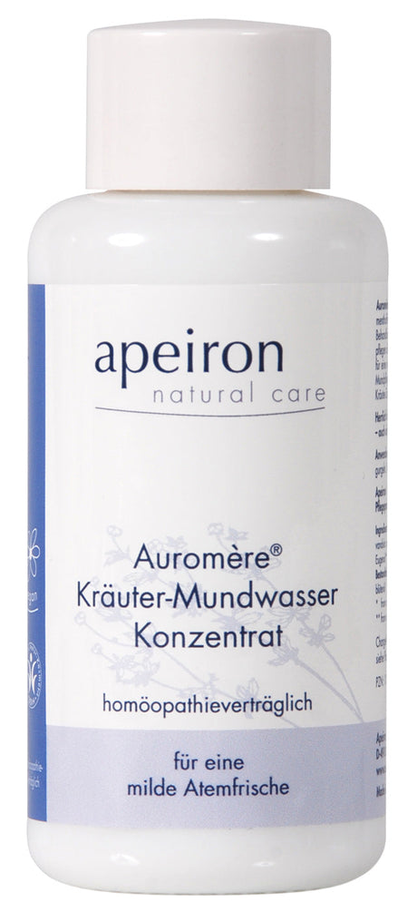 Auromère Kräuter-Mundwasser Konzentrat, mentholfrei / homöopathieverträglich, 100 ml - AYURDEVA