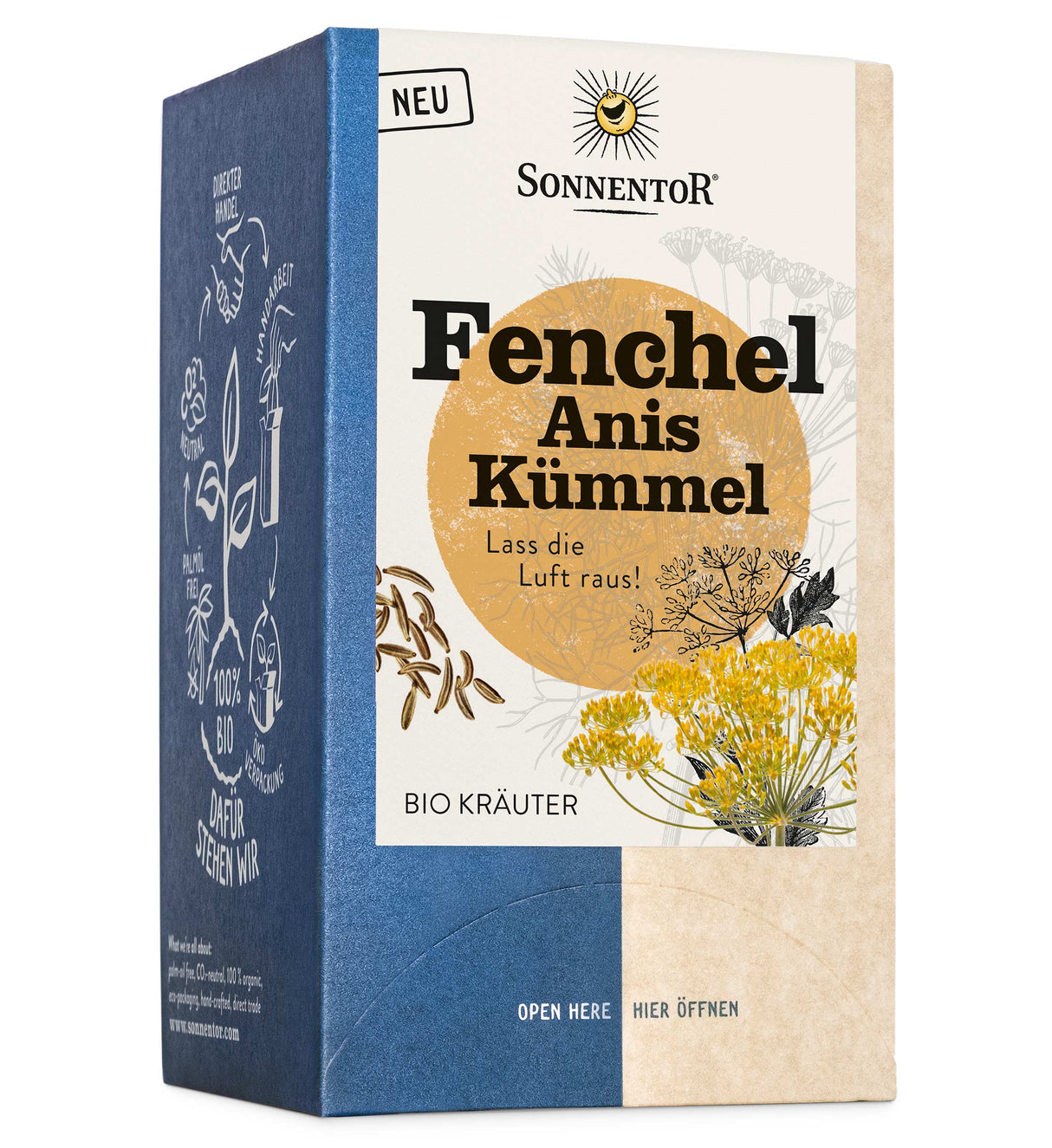 Bio Fenchel Anis Kümmel Teemischung, 30,6 g