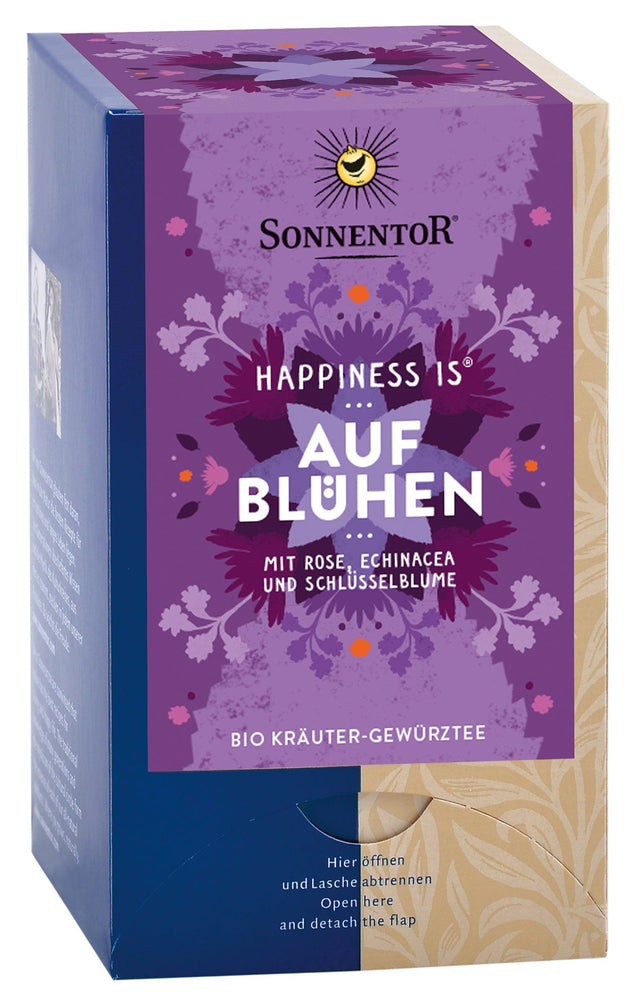 Bio Teemischung "Happiness is Aufblühen", 27 g - YOGISHOP