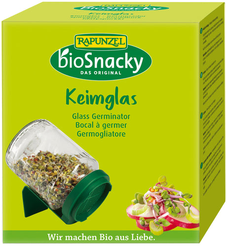 BioSnacky Keimglas mit Sieb - YOGISHOP