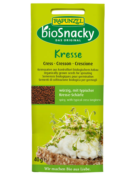 BioSnacky Keimsaat Kresse, 40 g - YOGISHOP