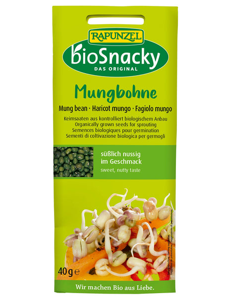 BioSnacky Keimsaat Mungbohne, 40 g - YOGISHOP