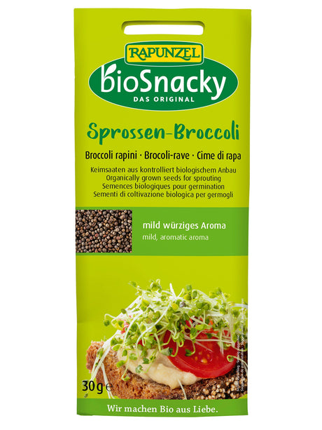 BioSnacky Keimsaat Sprossen-Broccoli, 30 g - YOGISHOP