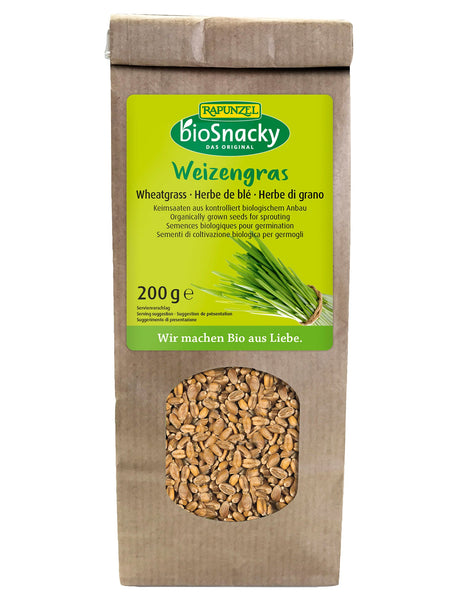 BioSnacky Keimsaat Weizengras, 200 g - YOGISHOP