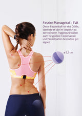Faszien-Massageball - flieder-violett - EVA - 9cm