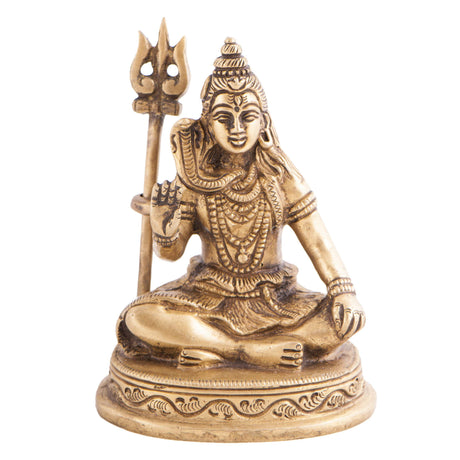 Shiva Figur aus Messing, 10 cm - AYURDEVA