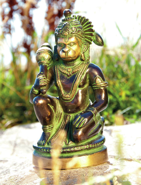 Hanuman Figur aus Messing, 13 cm - AYURDEVA