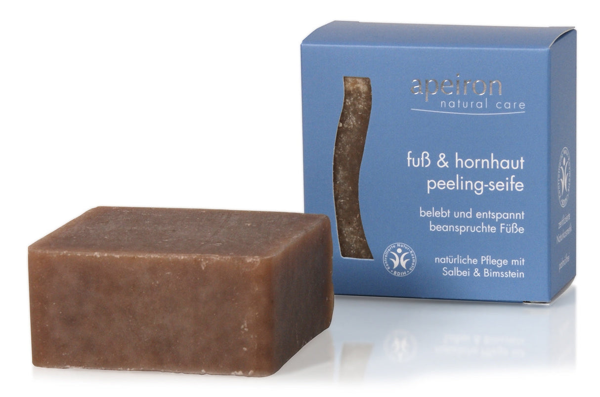 Apeiron Fuß & Hornhaut Peeling Seife, 100 g - AYURDEVA