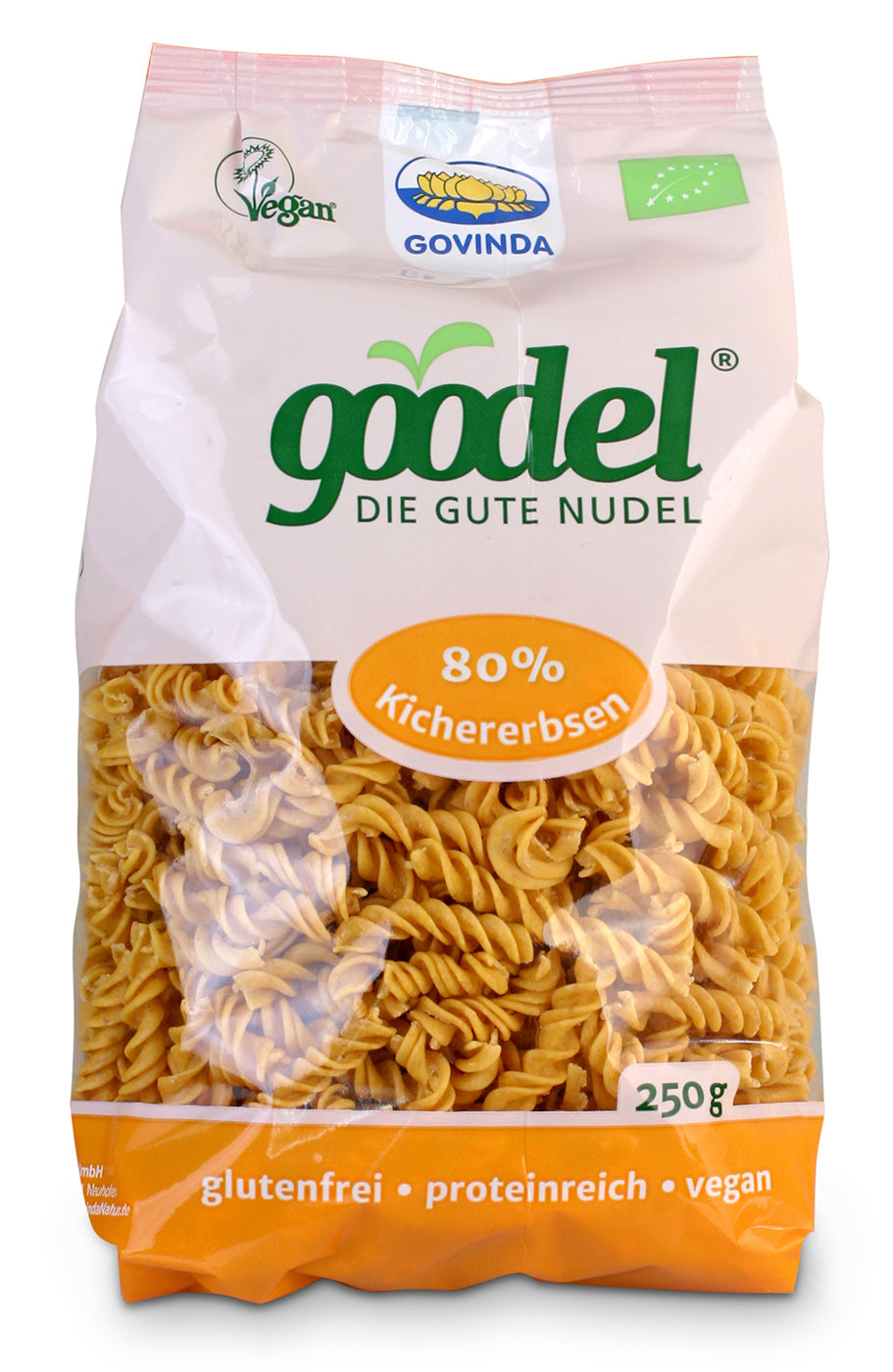 Bio Goodel – „Kichererbse-Leinsaat“ Spirelli, 250 g - AYURDEVA