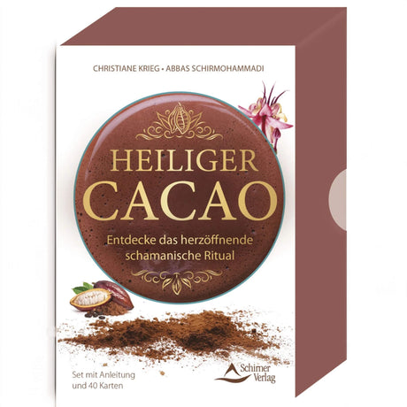 Heiliger Cacao - Entdecke das herzöffnende schamanische Ritual (Set mit 40 Karten) - YOGISHOP