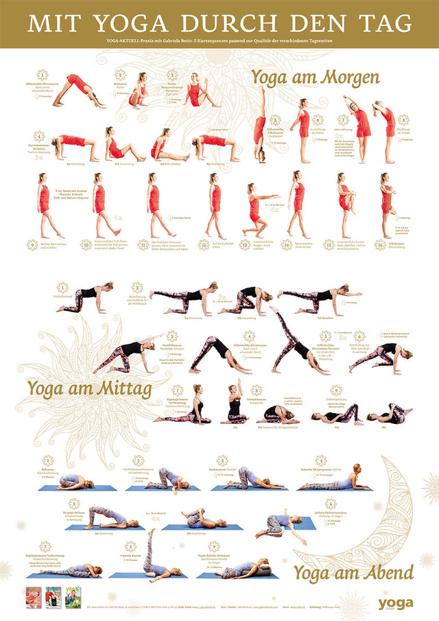 "Mit Yoga durch den Tag" Poster von Yoga Aktuell