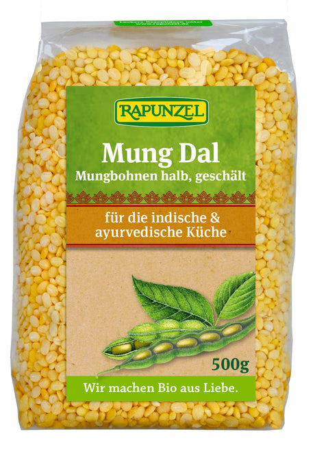 Bio Mung Dal - Mungbohnen halb, geschält, 500 g