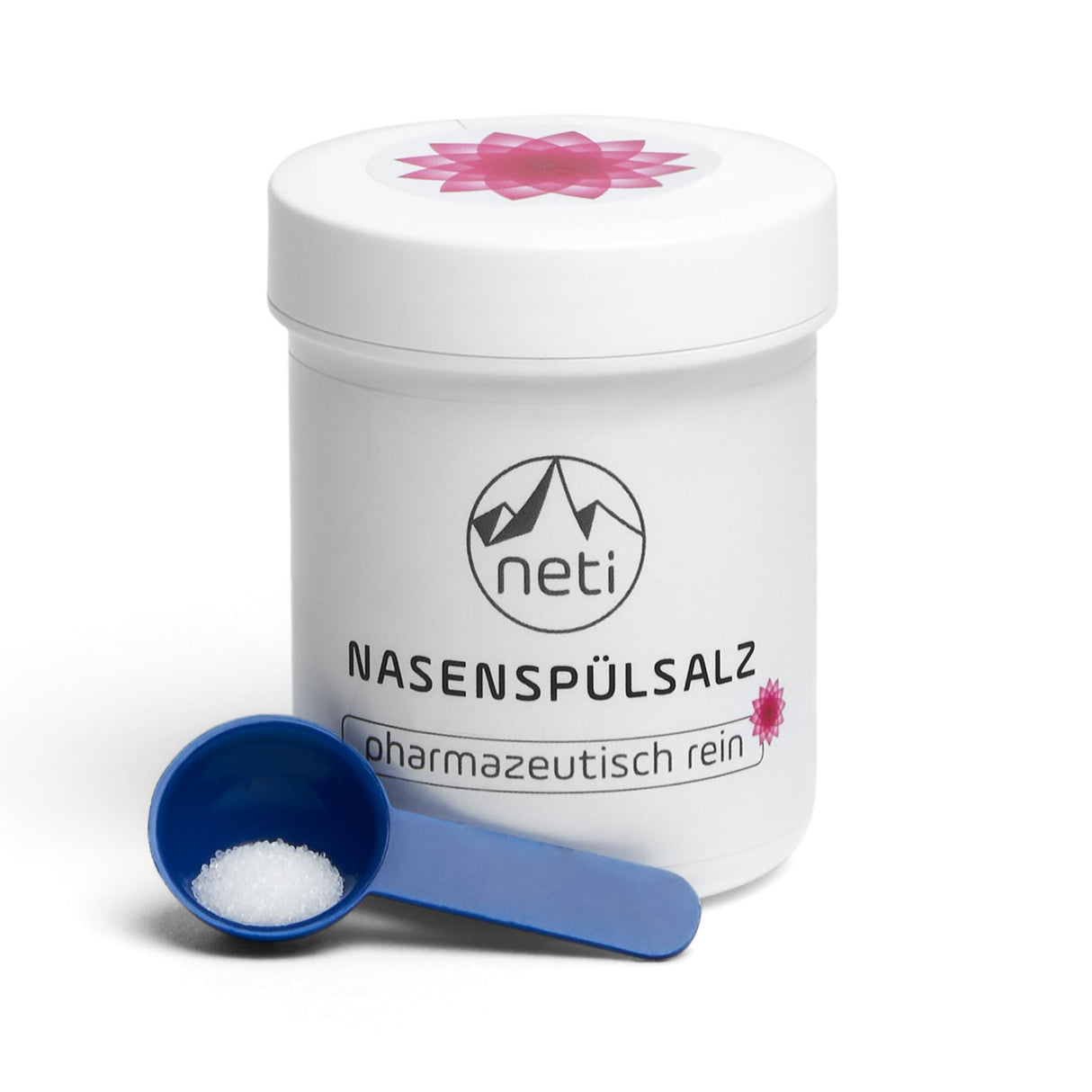 neti® Nasenspülsalzdose mit Messlöffel, 70 g - YOGISHOP