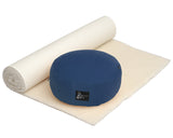 Yoga-Set Comfort Edition - Meditation natur 75 x 200 cm - dunkelblau