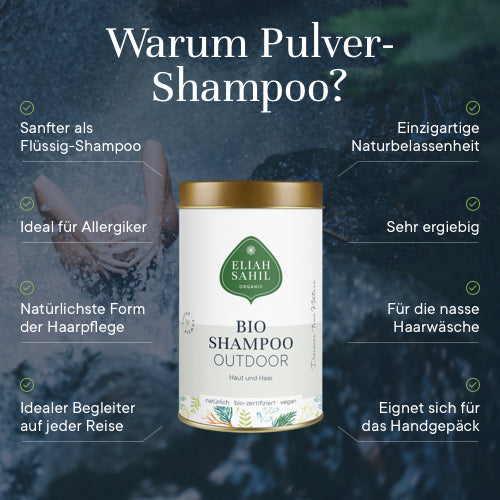 Bio Outdoor Shampoo Powder - Hair & Body, 100 g