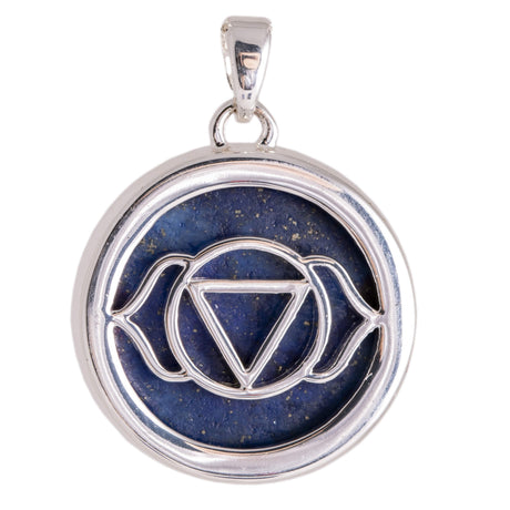 Stirn-Chakra Anhänger mit Lapislazuli und Kette - AYURDEVA