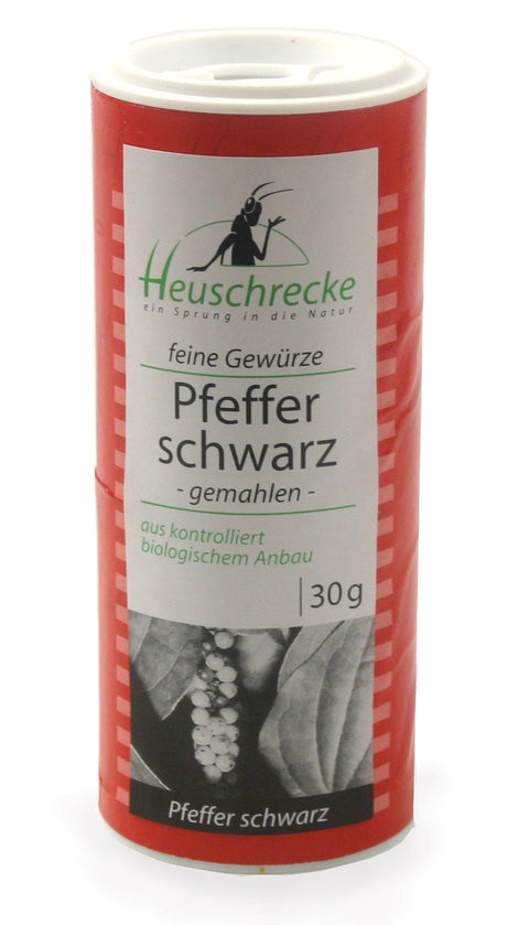 Bio Pfeffer schwarz gemahlen, 30g - YOGISHOP