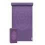 Yoga-Set Starter Edition - ajna chakra (Yogamatte + 1 Yogablock) - aubergine