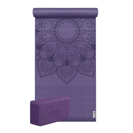 Yoga-Set Starter Edition - harmonic mandala (Yogamatte + 1 Yogablock) - YOGISHOP