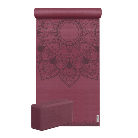 Yoga-Set Starter Edition - harmonic mandala (Yogamatte + 1 Yogablock) - YOGISHOP