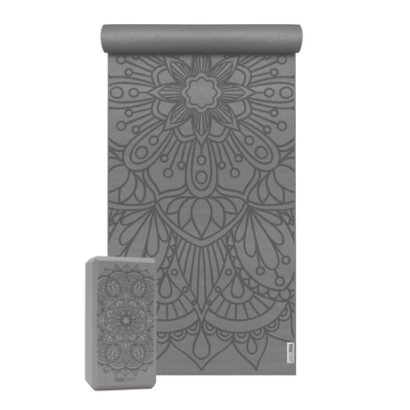 Yoga-Set Starter Edition - lotus mandala (Yogamatte + 1 Yogablock) - YOGISHOP