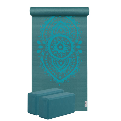 Yoga-Set Starter Edition - ajna chakra (Yogamatte + 2 Yogablöcke) - YOGISHOP