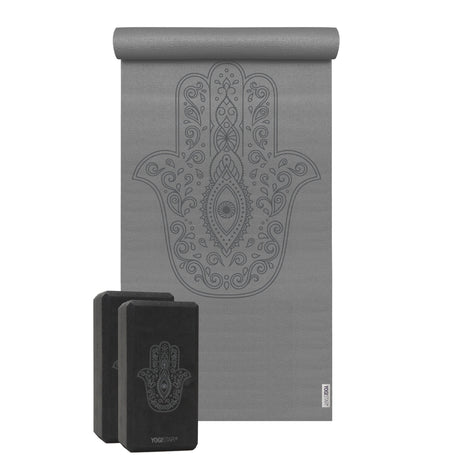 Yoga-Set Starter Edition - hand of fatima (Yogamatte + 2 Yogablöcke) - YOGISHOP