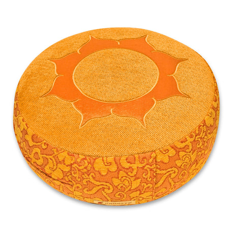 Meditationskissen Shakti, rund Lotus - orange