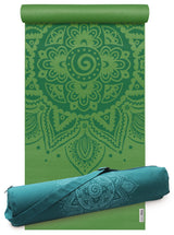 Yoga-Set Starter Edition - spiral mandala (Yogamatte + Yogatasche) - kiwi
