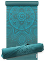 Yoga-Set Starter Edition - spiral mandala (Yogamatte + Yogatasche) - petrol