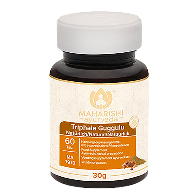 Triphala Guggulu Natural Tabletten, 30 g