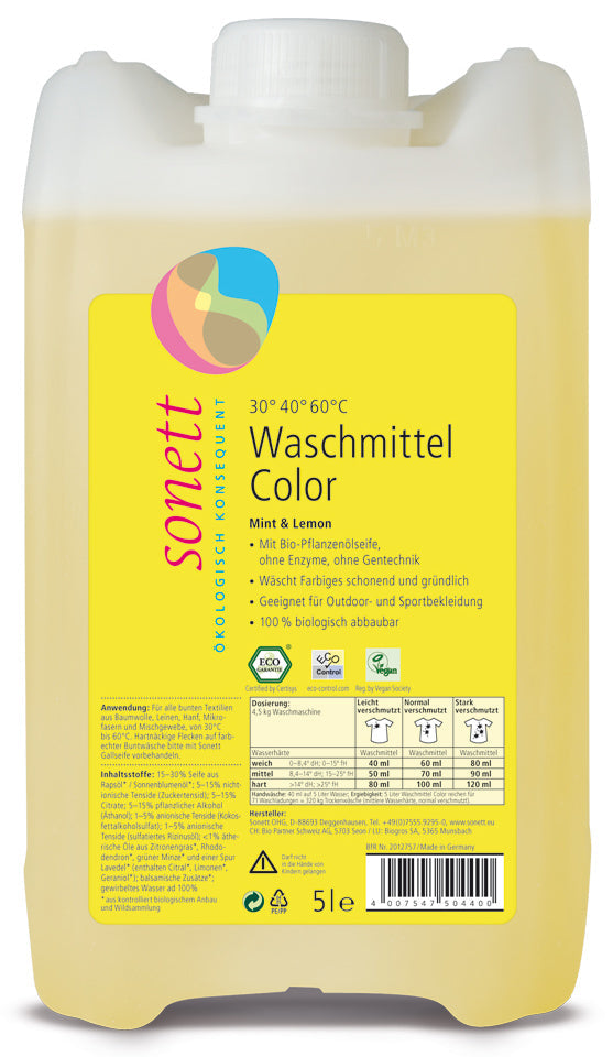 Waschmittel Color, Mint & Lemon - 5 l