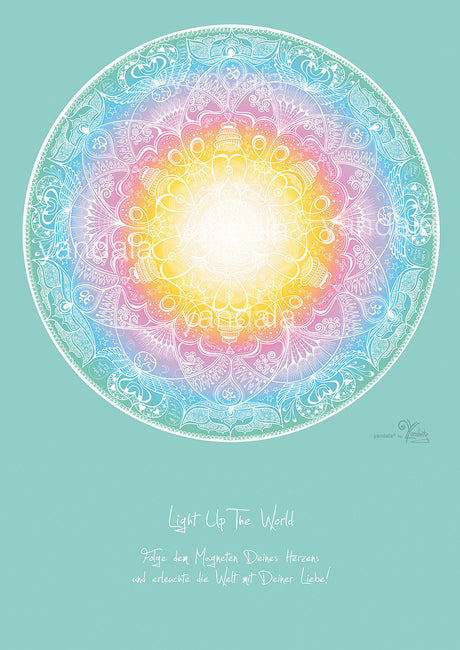 Yandala-Poster "Light up the world" - YOGISHOP