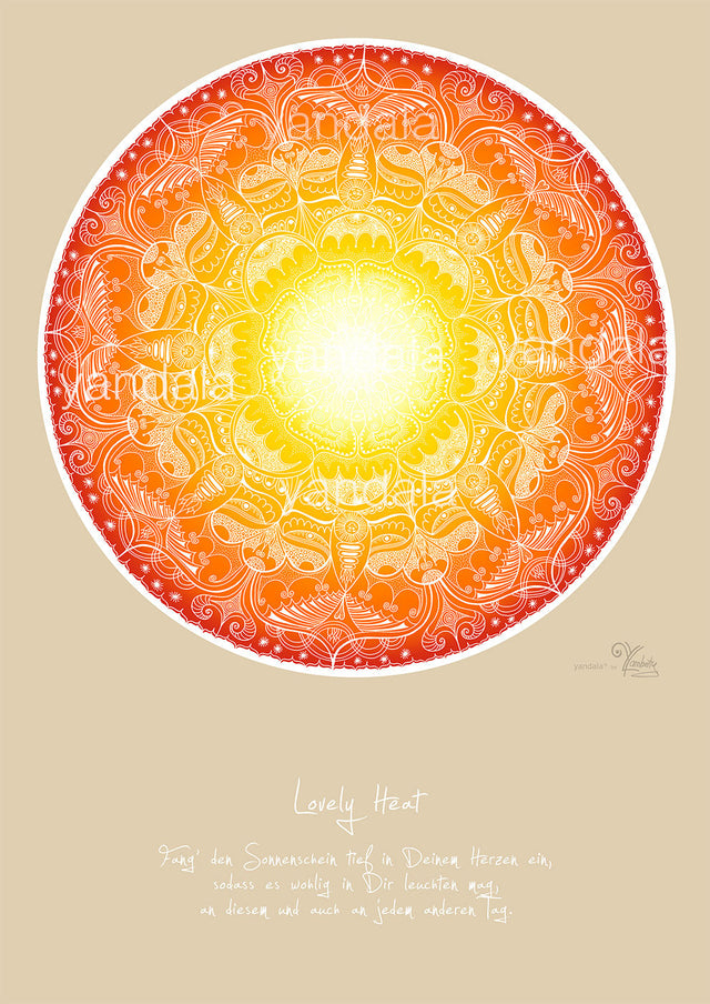 Yandala-Poster "Lovely heat" - YOGISHOP