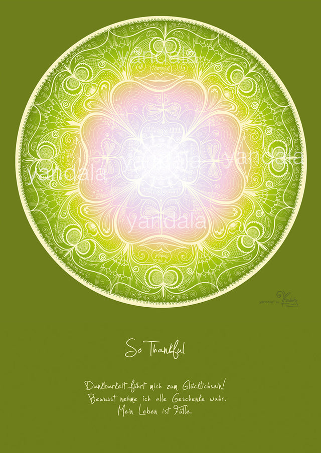 Yandala-Poster "So thankful" - YOGISHOP