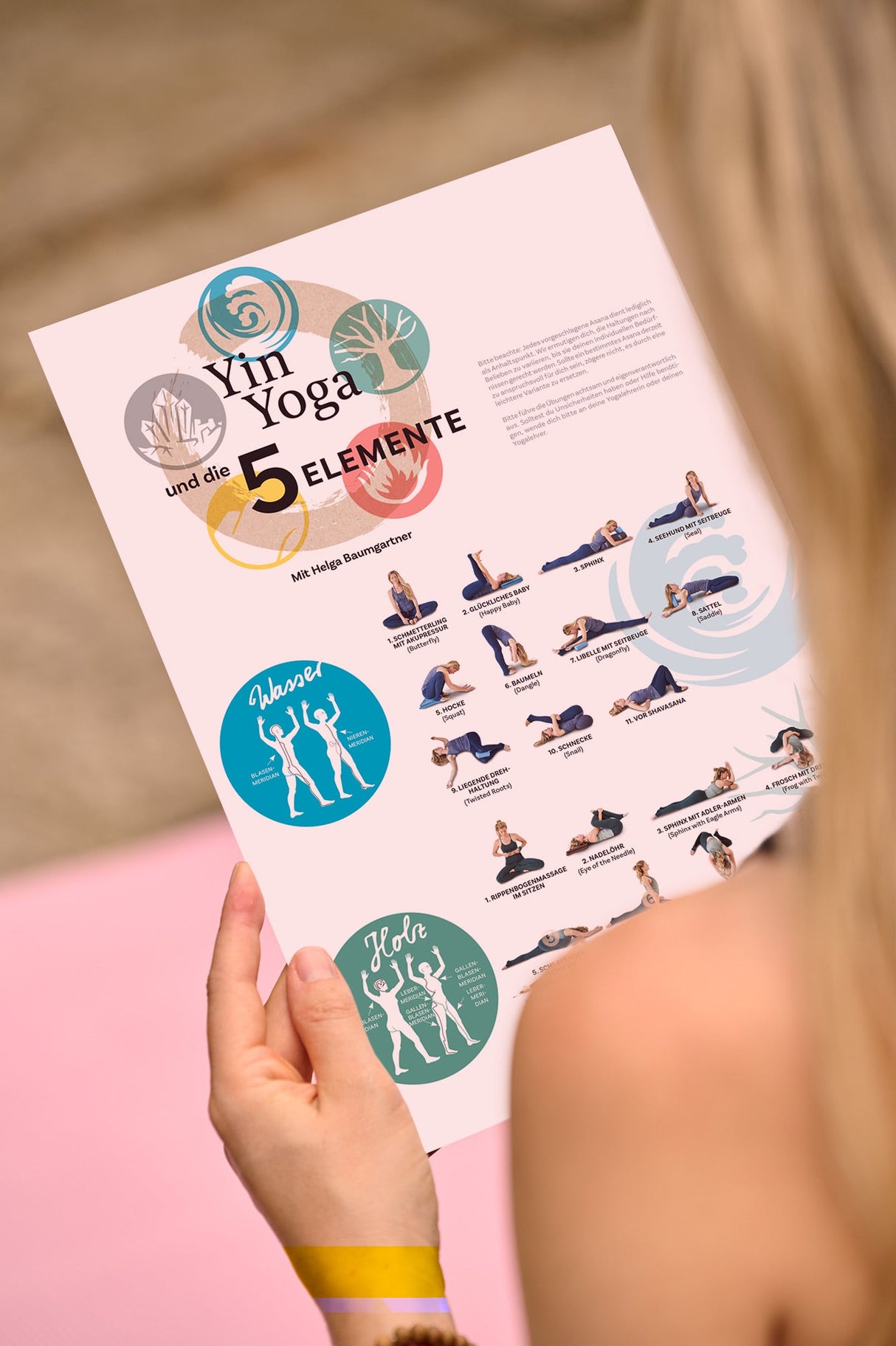 Yin Yoga mit Helga Baumgartner Poster A4