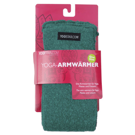 Yoga-Armwärmer - emerald green - Wolle