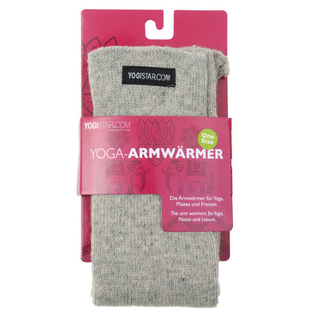 Yoga-Armwärmer - stone grey - Wolle