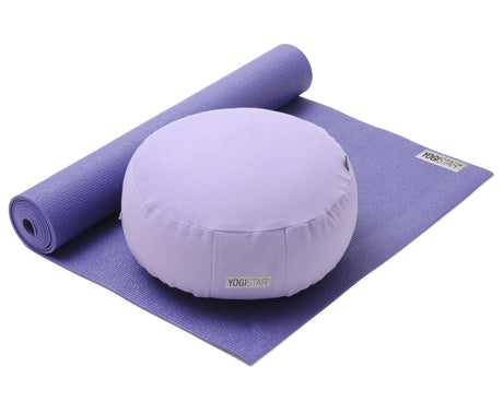 Yoga-Set Starter Edition - Meditation (Yogamatte + Kissen) - violet