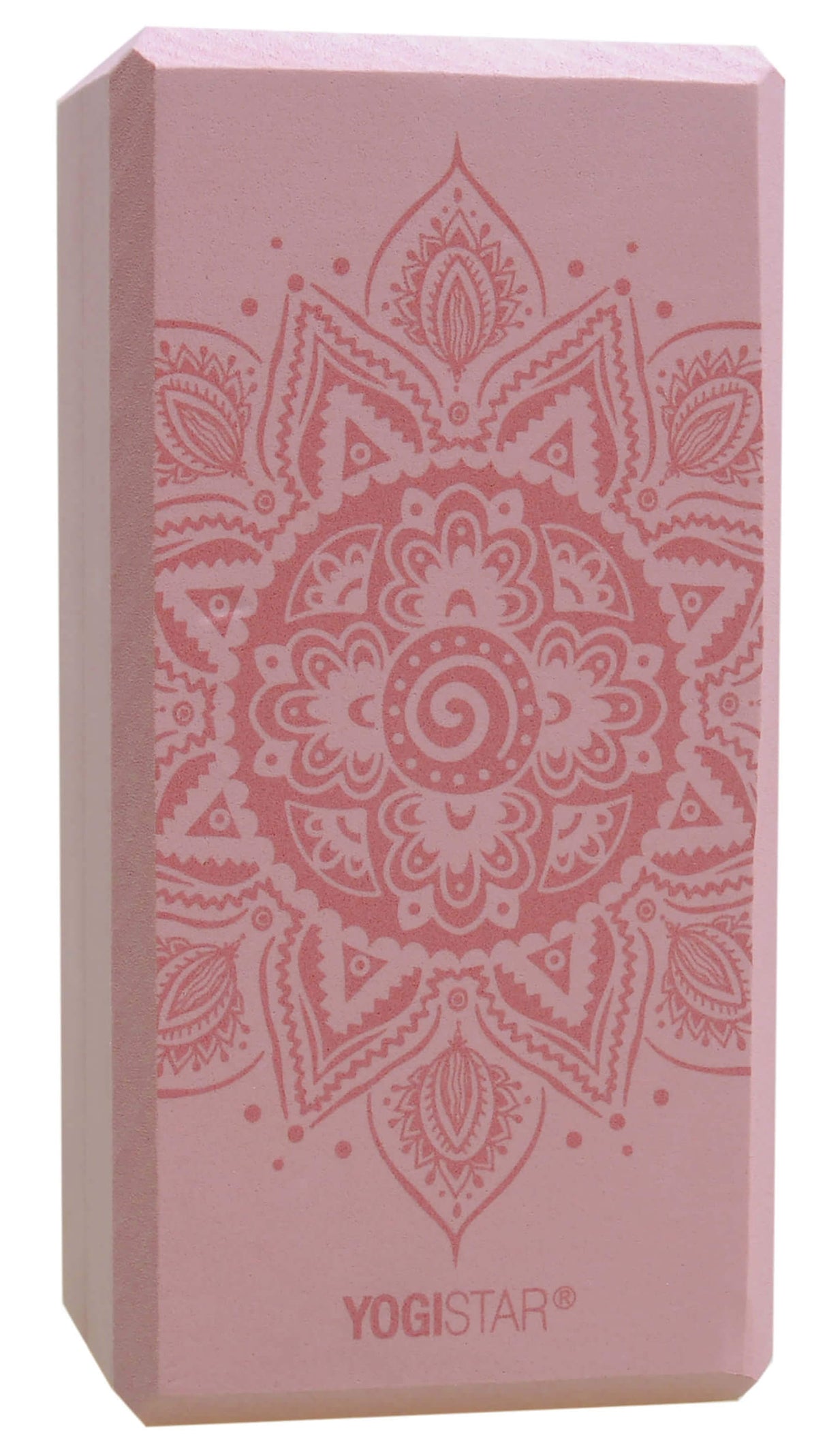 Yogablock yogiblock® basic - art collection - spiral mandala - velvet rose