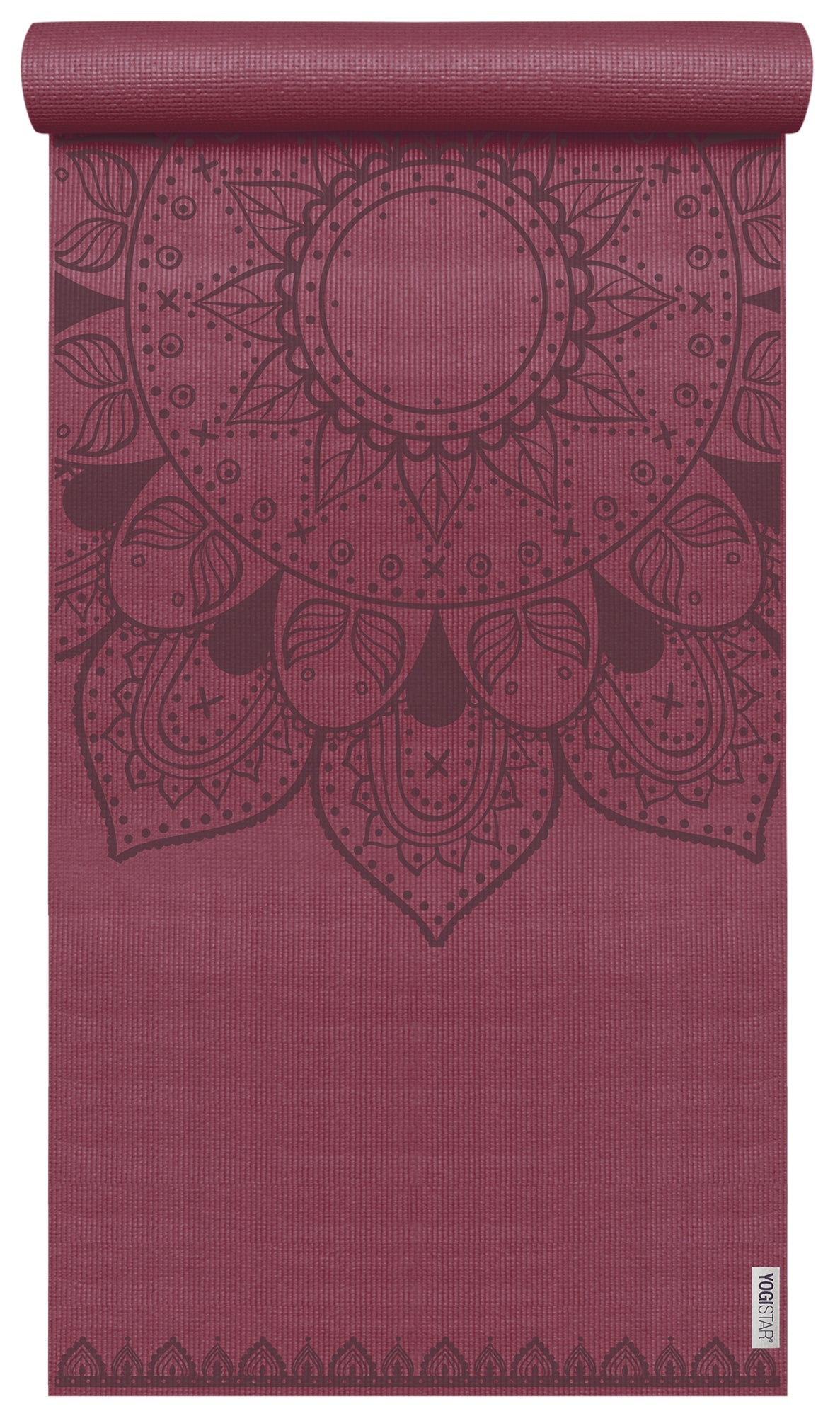 Yogamatte yogimat® basic - art collection - harmonic mandala - bordeaux